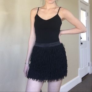 Black flapper-like skirt